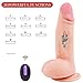 Vibrating Dildo 7.5 Inch with 20 Intense Vibration Modes for Vagina Anal Prostate Play, PALOQUETH Realistic Dildo Vibrator Adult Sex Toy for Women Men, Wireless Remote Control,Strong Suction Cup