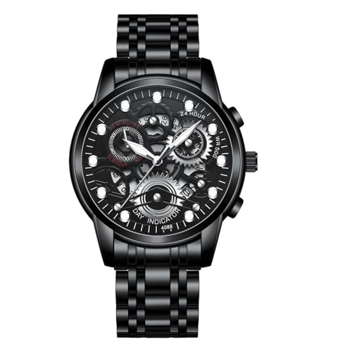 Image of WeCool Fairwhale Automatic Mechanical Watch for Men Luxury Skeleton Analog Men's Watch 50M Waterproof Luminous Unique Cool Wrist Watchs | Best Gift for Males