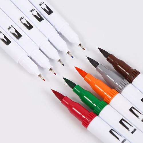 Feutre aquarelle double pointe lot de 36 à 100 marqueurs dessin