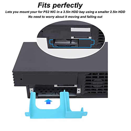 Image of Hard Drive Spacer,2.5inch Hard Disk Bracket,3D Printing Hard Disk Stand Holder Game Console Gaming Accessories for PS2 SCPH 30000 SCPH 50000 Console (Blue)