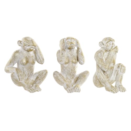 Figurine décorative Or au design tropical raffiné de 25 cm