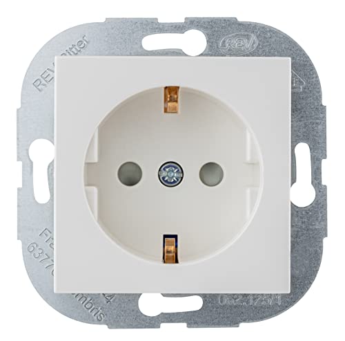 Preisvergleich Produktbild REV Optima, Steckdose mit Abdeckung, Unterputz, Weiss