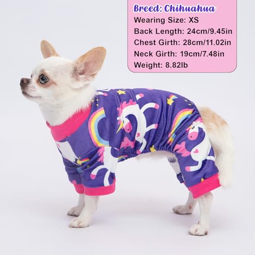 Pijama para perro suave y ligero unicornio XL miniatura 2