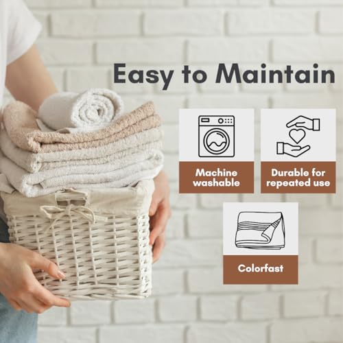 Image of Mafatlal Joy Bath Towel Combo - Pack of 2 | 58 x 29 inch Large Size | Soft & Quick Dry | 450 GSM | Bronze N Pink | Towels for Bath Large Size Combo