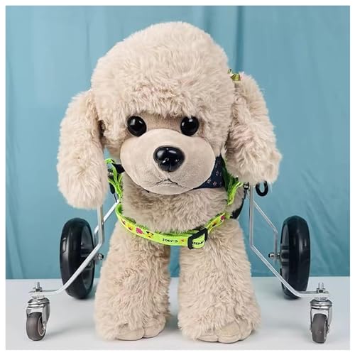 Fauteuil roulant pour petits chiens XS réglable à 4 roues - 2
