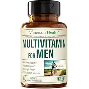 Multivitamin for Men – Essential Mens Multivitamins & Multiminerals Capsules with Vitamin B12, A, D, C, Zinc, Magnesium & More for Total Body Wellness – 20+ Key Nutrients & Vitamins for Men – 60 count