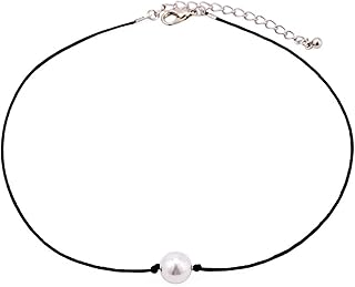 Simple Tiny Dainty Pearl Necklace Choker For Women Girls Gift Exquisite WorkmanshipPractical design and Durable