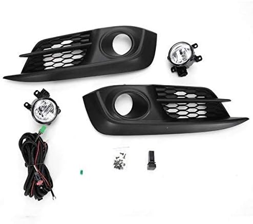Compatible with 2016 2017 2018 Honda Civic Halogen Fog light Kit w/Bezels/Wiring/Switch/Bulbs (NOT fit Si,Touring & SENS models)