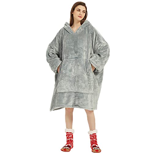 FELOVE Übergroße Hoodie Sweatshirt, Original Decke Sweatshirt, super weiche gemütliche warme komfortable Riesen-Hoodie, Geeignet Kapuzenpullover für Erwachsene, Männer, Frauen, Jugendliche