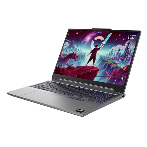 Image of Lenovo LOQ - 2026 - Gaming Laptop - NVIDIA GeForce RTX 5060-15.3 inch WUXGA IPS Display - 165Hz Refresh Rate - Ryzen 7 250-16GB Memory - 1TB Storage - Luna Grey