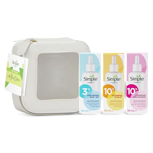 Simple Booster Serum Collection 3 piece Gift Set with a small Tra...