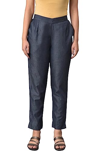Culotte en coton femme pour un confort quotidien taille haute bleu