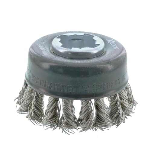 Diablo X-Lock Stainless Steel Knot Cup Brush - 2-3/4" Diameter, .20" Wire Gauge, 12500 Max RPM - DPB275XKCS01F