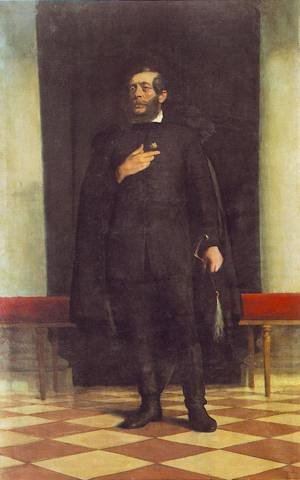 Peinture à l'huile d'Istvan Reti, reproduction haut de gamme Lajos Kossuth de 1931
