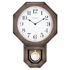 CLXEAST Pendulum Wall Clock, Large Schoolhouse Regulator Pendulum Wall Clocks for Living Room CLXEAST Pendulum Wall Clock, Large Schoolhouse Regulator Pendulum Wall Clocks for Living Room item
