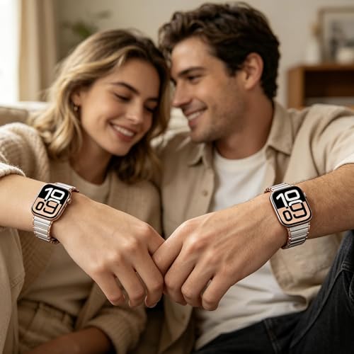 Image of CRIS-BAND Resin Bands Compatible with Apple Watch Series 11 /10 /9 /8 /7 Bands 46mm 45mm 44mm 42mm 41mm 40mm for Women, Strap for iWatch Ultra 3 /2 49mm Series 6 /5 /4 /3 /2 /1 /SE3 Slim Bracelet Wristband