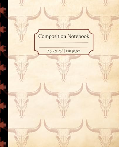 Composition Notebook: Southwest Longhorn Notebook Journal | College Ruled | 7.5 x 9.25
