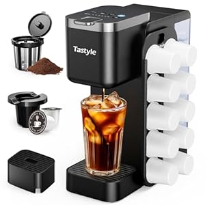 Hot & Iced Coffee Maker with M...