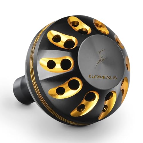 Image of GOMEXUS Power Knob Compatible for Shimano Sedona FI 1000-5000 Sahara 500-5000 Daiwa Saltist Back Bay 3000 4000 17 Exceler 2004-4000 Direct Penn Battle II Drill Fitment Reel Handle Knob 38mm