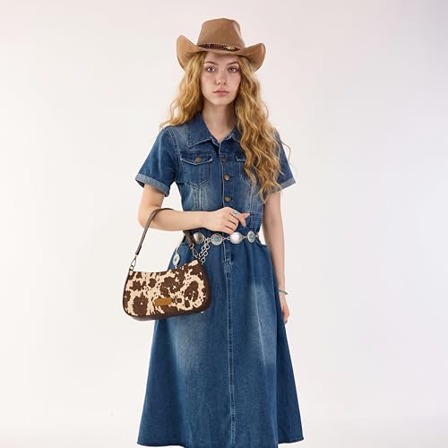 Image of Wrangler Western Shoulder Bag for Women Small Purse Aztec Hobo Bag HandBag with Detachable Strap