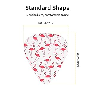 Médiators en celluloïd coloré avec motif flamant rose, 3 épaisseurs différentes pour basse, amateurs de musique, lecteurs de guitare, guitares électriques et acoustiques avec 0,46 mm, 0,71 mm, 0,96 mm - Les Beatles, Paul McCartney, John Lennon, RIngo Starr, George Harrison Médiators en celluloïd coloré avec motif flamant rose, 3 épaisseurs différentes pour basse, amateurs de musique, lecteurs de guitare, guitares électriques et acoustiques avec 0,46 mm, 0,71 mm, 0,96 mm – Image 4