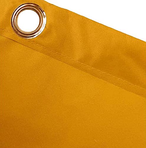 Image of Replacement Janitorial Cart Bag, High Capacity Waterproof Thickened Housekeeping Commercial Janitorial Cleaning Cart Bag with 6 Brass Grommets - 25 Gallon (Yellow)