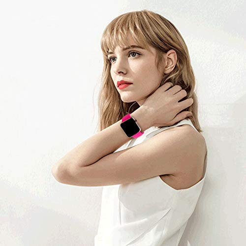 VATI Sport Band Compatible for Apple Watch Band 38mm 40mm, 8-Pack Soft Silicone Sport Strap Replacement Bands Compatible with 2019 Apple Watch Series 5, iWatch 4/3/2/1, 38MM 40MM M/L - Thumbnail 4