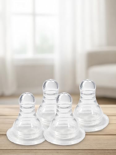 Image of Kidbea Steel Feeding Bottle 250ml for Newborns with Extra 4 Silicon Nipples | BPA Free, Food Grade, Leakproof | Safe & Durable Baby Milk Feeder