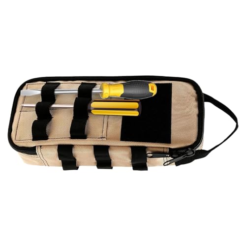 zjhukfmc Small Tool Bag | Compact Tool Bag, Portable with Heavy Duty Handle for Electric Work Car Truck Garden Motorcycle
