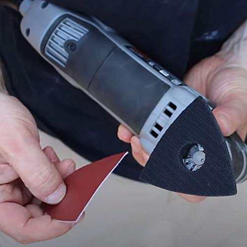 Oscillating Tool Sanding Pad，Hemunc 3-1/8 Inch Triangle Sanding Pads 3Pcs Fit Oscillating Multitools Like Dewalt, Fein Multimaster, Bosch, Dremel, Makita, Milwaukee, Rockwell, Ryobi, Craftsman, Ridgid #TOP3