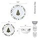 Pfaltzgraff Christmas Day 24 Piece Dinnerware Set, Service for 8