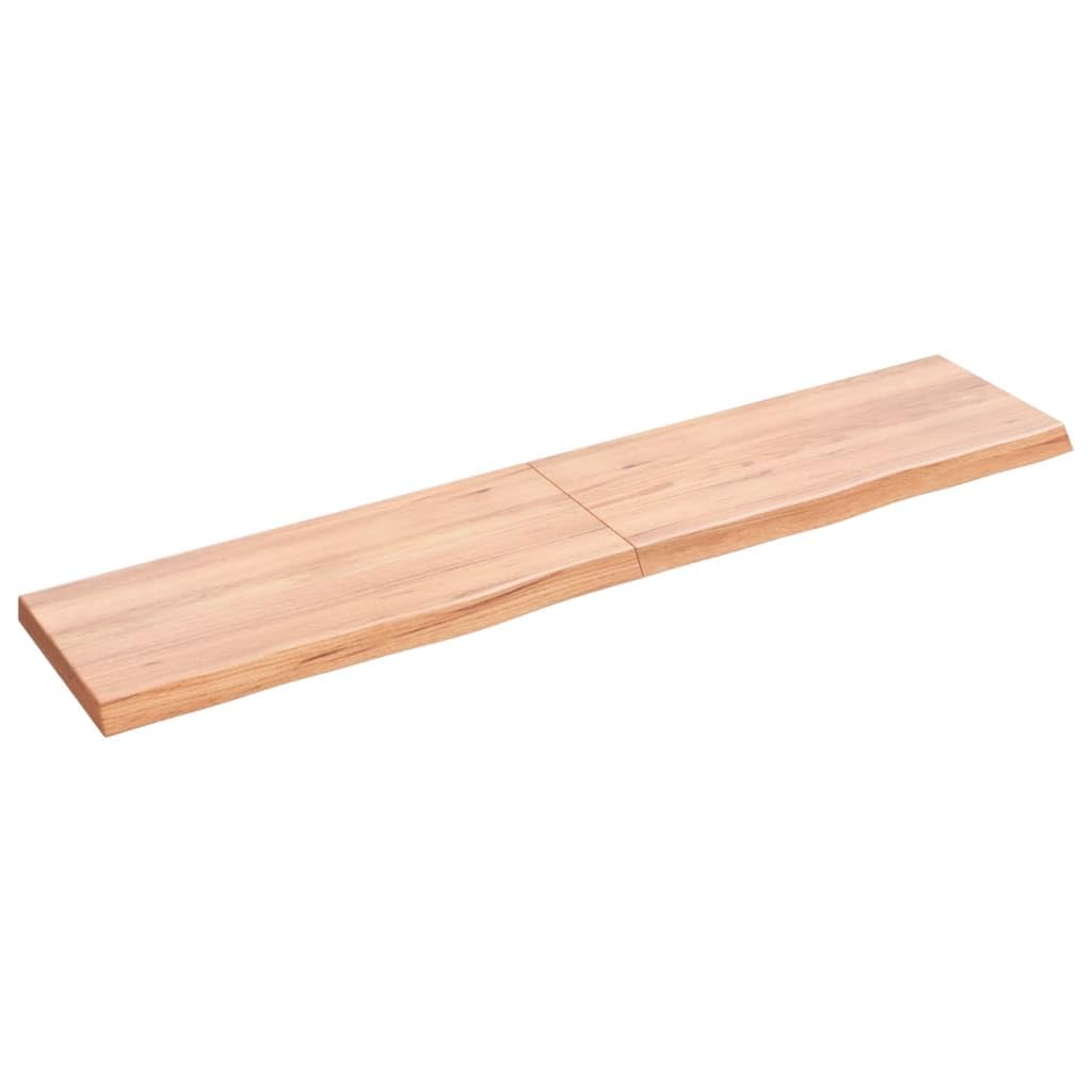 YUANCHUTOP Rustic Oak Floating Shelf, 140x30 cm Live Edge Wood Shelf, Wall Mounted Display Ledge Shelves Farmhouse Vintage Wall Decor for Living Room Bedroom Kitchen