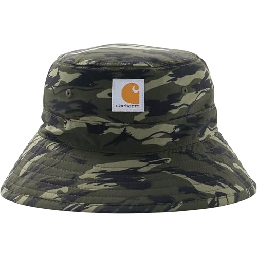 Carhartt Kid's CB9006 Ripstop Camo Bucket Hat - Child One Size Fits All - Olive