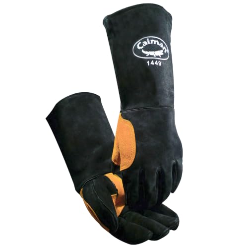 Caiman Split Cowhide Leather Welding Gloves (1449)