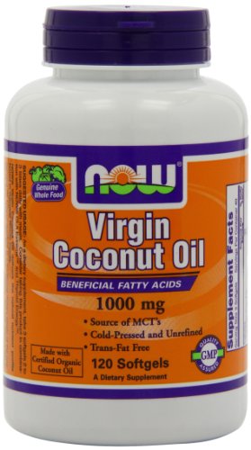 NOW Virgin Coconut Oil 1000 mg,120 Softgels