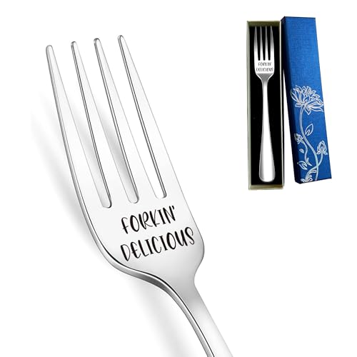 MeiFuJuW Forkin' Delicious Engraved Stainless Steel Dinner...