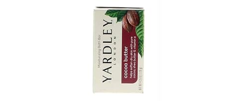 Yardley Moisturizing Bar Cocoa Butter 4.0 oz (Pack of 3)