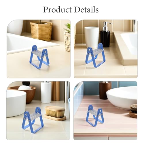 Exprimidor manual de pasta de dientes de metal en pack de 2 unidades para baño 5