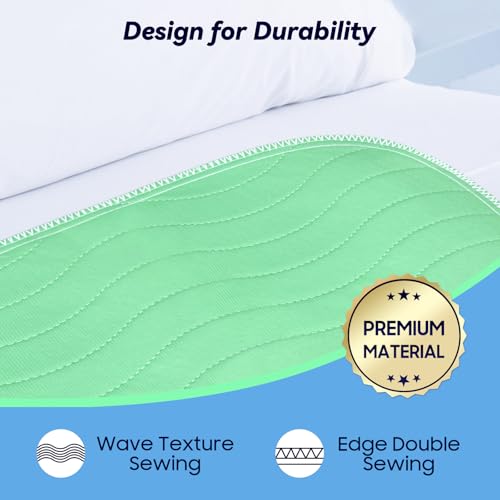 4 Pack 36” x 36” Extra Heavy Absorbency Washable Underpads, Waterproof Quick Drying Nursing Pads Incontinence Bed Pads, Reusable Washable Pee Pads for Dogs, Diaper Changing & Adults