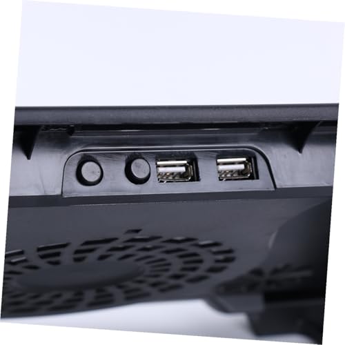 Base refrigerante para laptop con 5 ventiladores USB ajustable antideslizante miniatura 4