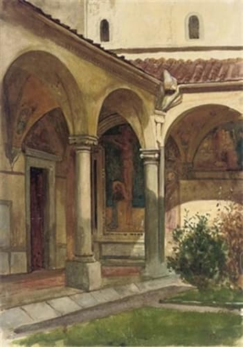 Toile Murale Il Chiostro San Marco Firenze Frank Dicksee Peinture Impression 60x90cm