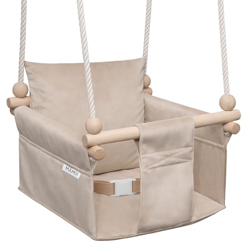 MAMOI® Babyschaukel, Baby schaukel Indoor, Kinderschaukel aus...