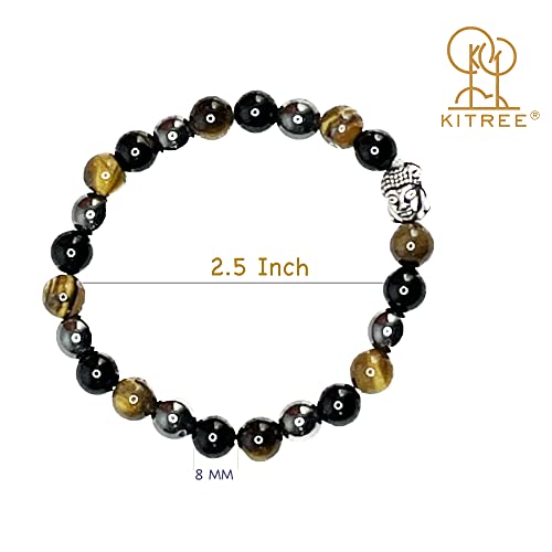 Image of HEALING AND SEMI-PRECIOUS CRYSTAL STONE BRACELET 8 MM ROUND FOR FENSHUI