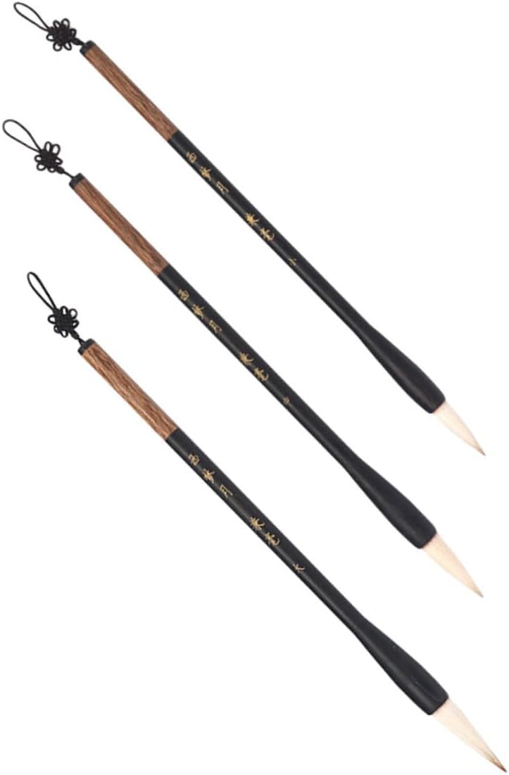jojofuny 3pcs Calligraphy Brush Pens Set Beginner Calligraphy Kit Student Writing Stationary