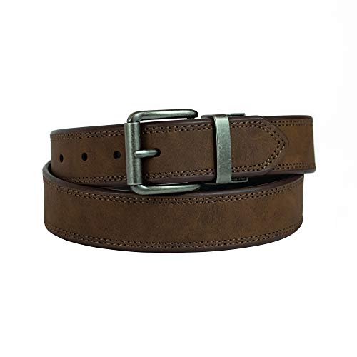 Image of Levi's Leather Men's Levis 40Mm Reversible Belt With Brushed Silver Buckle