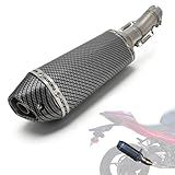 JFG RACING Motorcycle Slip On Exhaust with Muffler...