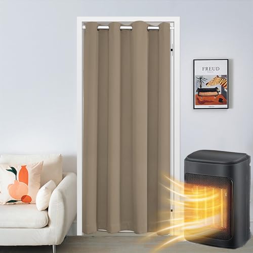 SK Studio Blackout Doorway Curtain - Thermal Insulated Grommet Curtains for Room Separation, Hallway, or Window - 52" W x 90" H