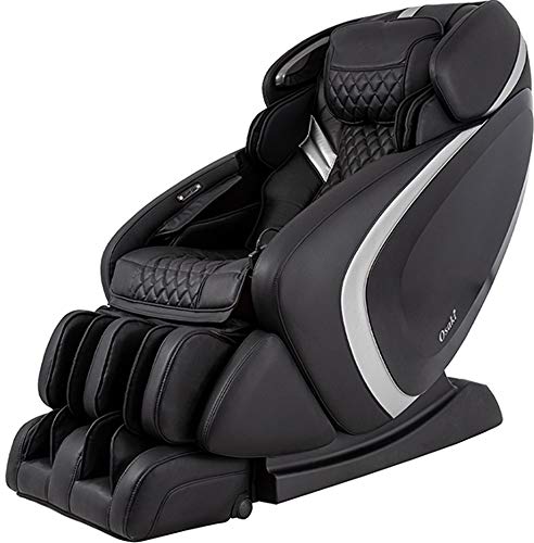 Osaki Os-Pro Admiral AS Massage Chair With LED Light Control In Black/Silver, Advanced 3D Technology, Auto Body Scan, L-Track Massage, Space Saving Technology, Zero Gravity Mode, 6 Massage Styles