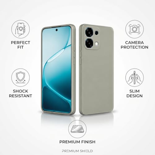Image of FIRST MART Matte Silicone Back Cover for Oppo F33 - Green