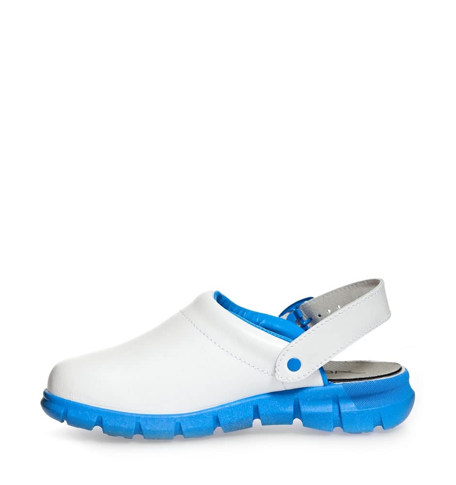 Abeba 7312-47 Dynamic Chaussures sabot Taille 47 Blanc/Bleu